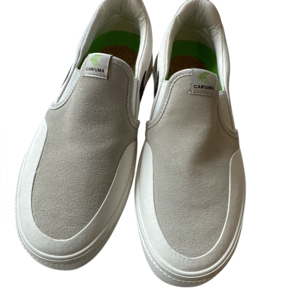 Cariuma slip on PRO skate off white canvas suede sneaker New Men’s 8 Women’s 9.5 - Picture 8 of 10